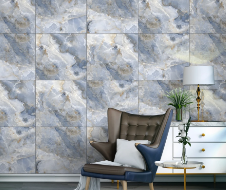 Designer tile wall arrangement at best tiles shop in Ahmednagar